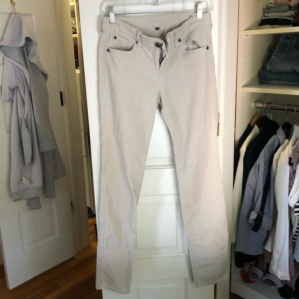 Beige Corduroy Pants